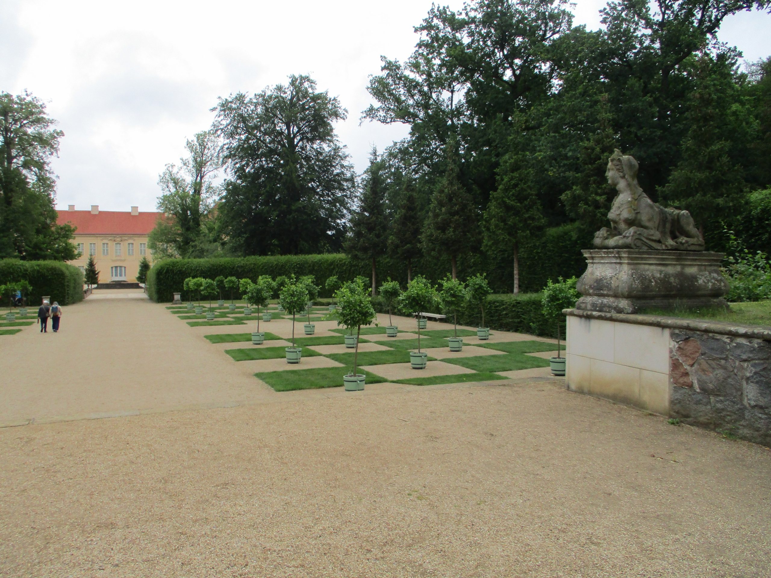 Orangerieparterre und Sphinxtreppe © SPSG